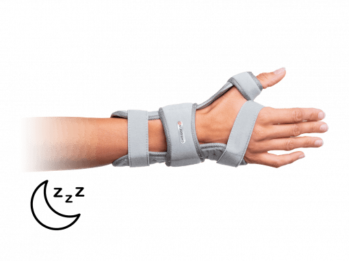 Saddle joint orthosis for night-time use