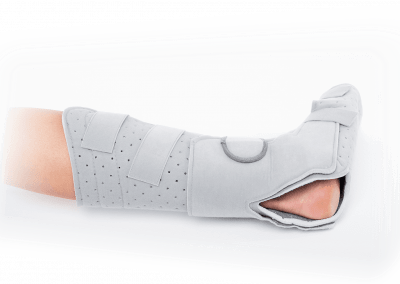 Universal resting shell/orthosis for foot & ankle – Open heel