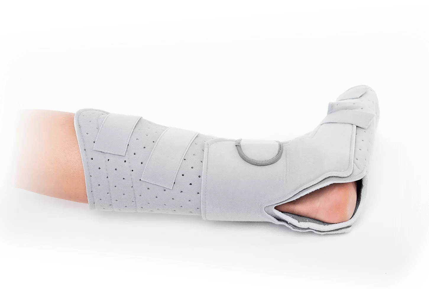 Universal resting shell/orthosis for foot & ankle - open heel