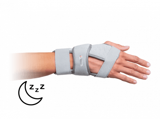 Carpal tunnel syndrome orthosis for night-time use