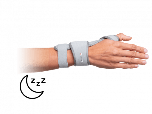 De Quervain orthosis for night-time use