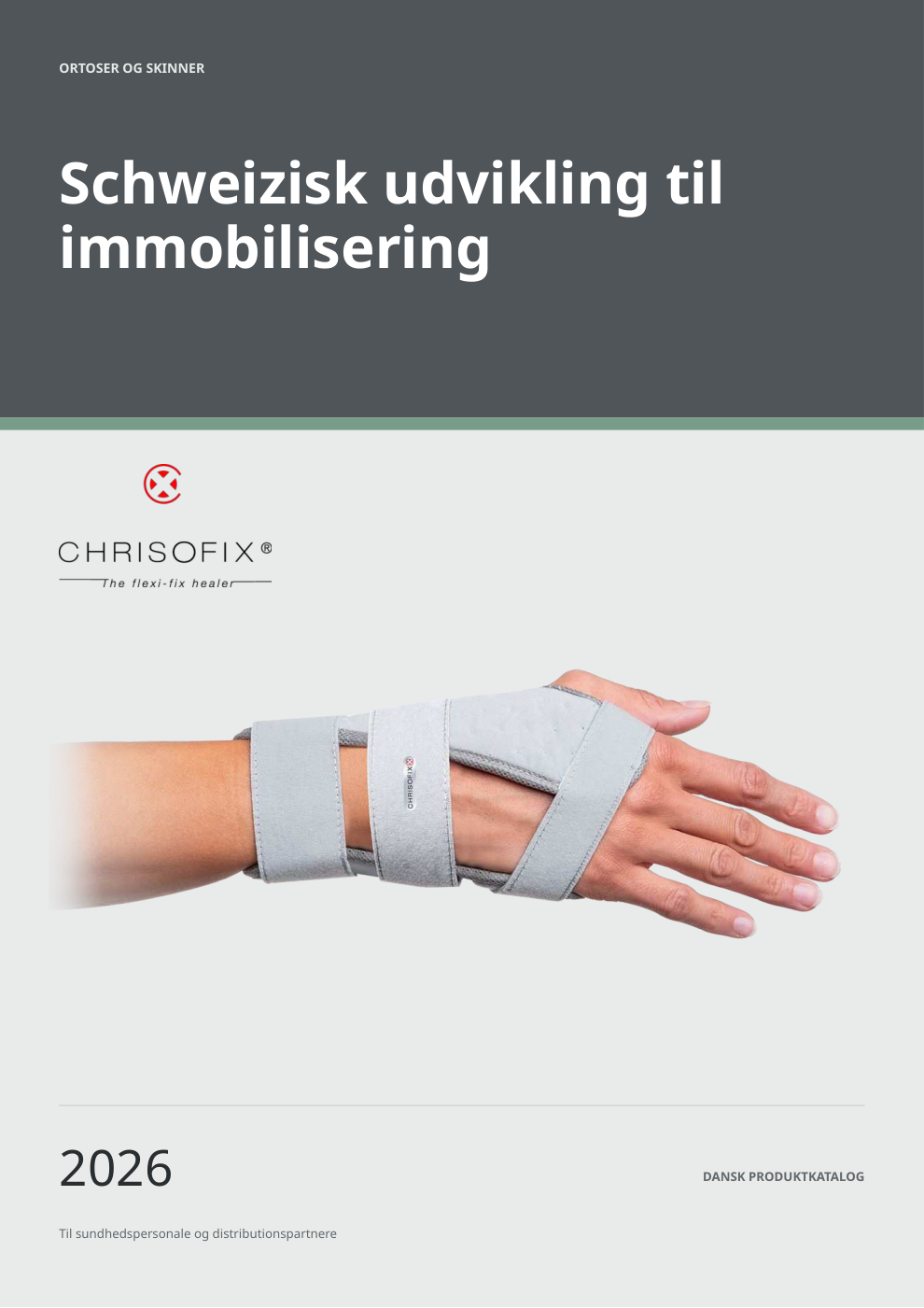 Forside på det danske Chrisofix® produktkatalog 2026