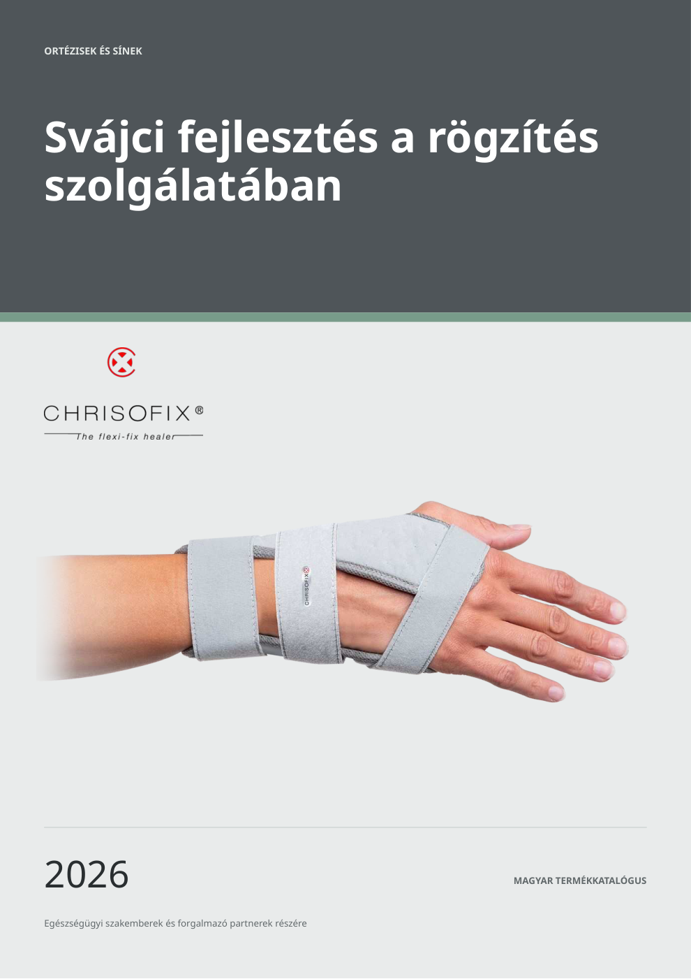 Chrisofix® 2026 magyar termékkatalógus borítója